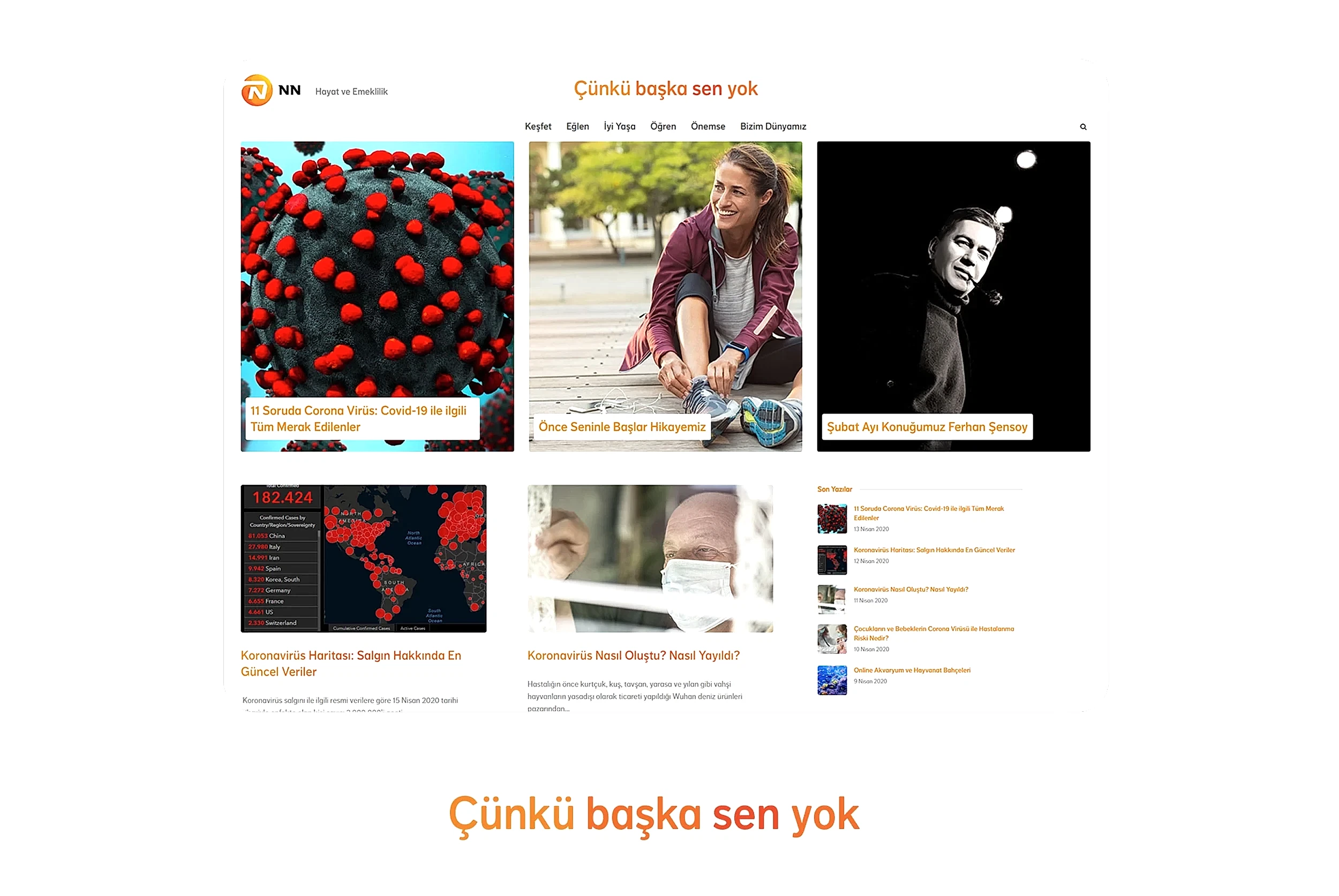 Web Tasarım | Çünkü Başka Sen Yok 